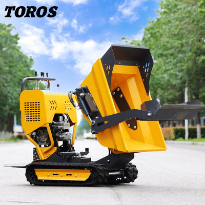 Giallo 0,5-0,8 tonnellate Mini-Dumper con freni idraulici