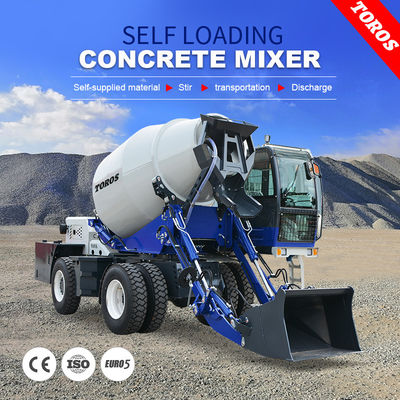 qualità  Mobile Self Loading Concrete Mixer Truck 55KW Automated Operation fabbrica