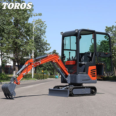 Municipal Works One Ton Mini Excavator Mini Digging Machine With 180mm Track