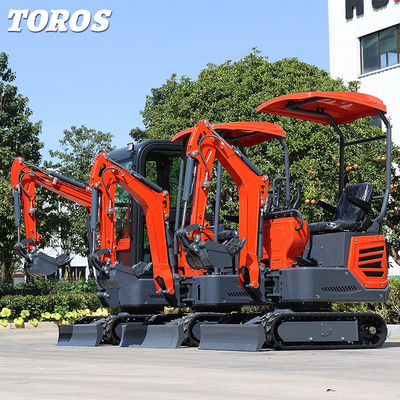 Municipal Works One Ton Mini Excavator Mini Digging Machine With 180mm Track