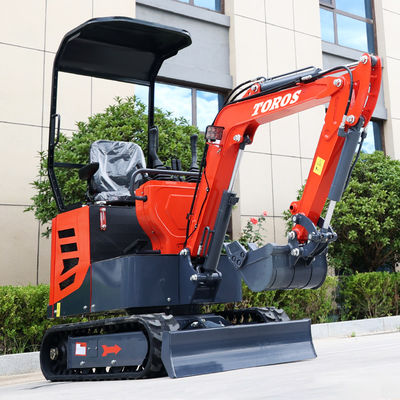Mini escavatore Toros multifunzione da 1 tonnellata con motore Koop