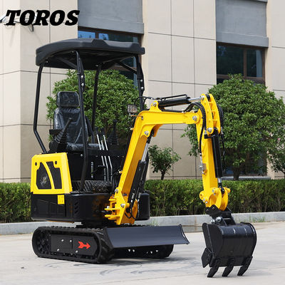 19KW Toros mini escavatore idraulico 1,5 tonnellate mini escavatore per uso domestico