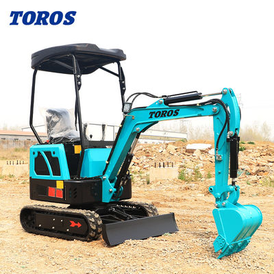 19KW Toros mini escavatore idraulico 1,5 tonnellate mini escavatore per uso domestico