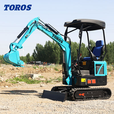 19KW Toros mini escavatore idraulico 1,5 tonnellate mini escavatore per uso domestico