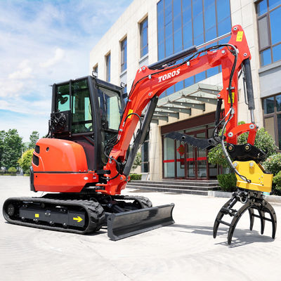 Toros 3,5 tonnellate Mini Digger Minibagger attrezzatura di scavo compatta