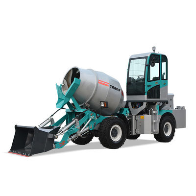 Blu 4*2 PLC Control Concrete Mixer Truck 0-14r/Min Per progetti di medie dimensioni