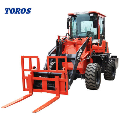 Attrezzatura per movimento terra da costruzione con pala gommata da 1,5 m2