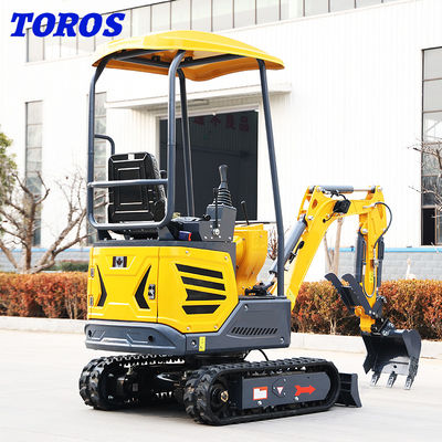 Motore diesel 1.2t Mini Escavatore 1.5 Ton Mini Escavatore 1 anno di garanzia
