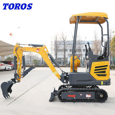 Giallo cinese 1,2 tonnellate Micro Mini Digger personalizzazione accettabile