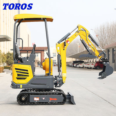 Giallo cinese 1,2 tonnellate Micro Mini Digger personalizzazione accettabile