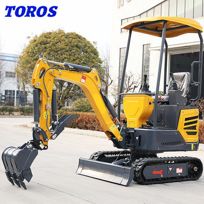 Giallo cinese 1,2 tonnellate Micro Mini Digger personalizzazione accettabile