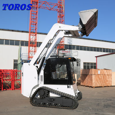 Sgomberaggio della neve Mini Track Skid Steer Earthworks Compact Skid Steer Machine