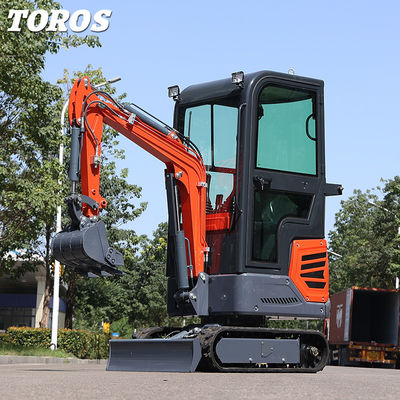 Escavatore a mini-crawler da 1,2 tonnellate altamente manovrabile 180 mm Larghezza del binario