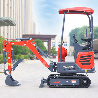 Mini escavatore da 1,2 tonnellate ad alta efficienza per il giardinaggio e il paesaggio