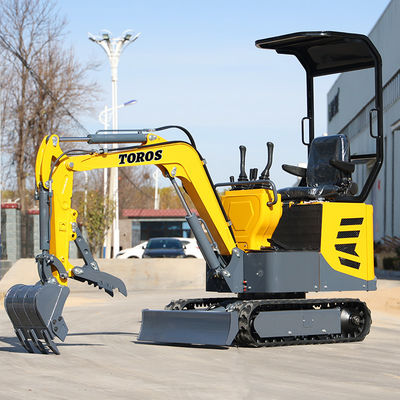 Mini escavatore Toros multifunzione da 1 tonnellata con motore Koop