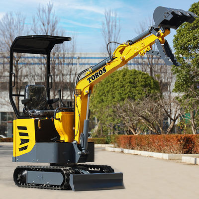 Mini escavatore Toros multifunzione da 1 tonnellata con motore Koop