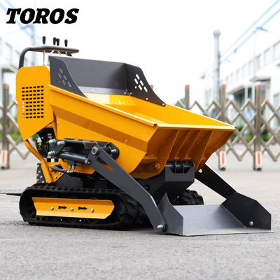 Corpo in acciaio alluminio Mini Dumper 500 kg per spazi stretti Alta stabilità