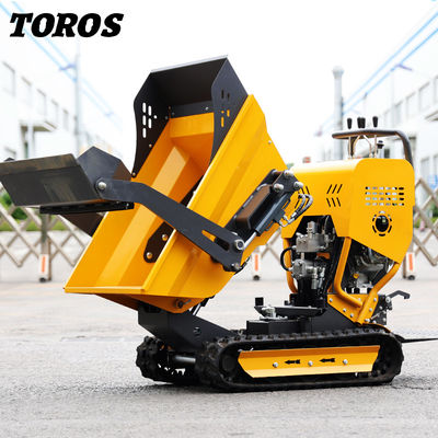 Traccia di gomma Mini Dumper a benzina 500 kg Forte capacità di arrampicata