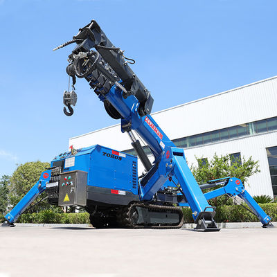 Spano 16.8m TOROS Tracked Spider Crane per ingegneria dello spazio stretto