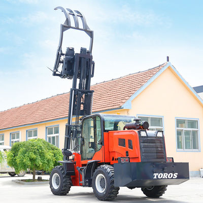 Carrello elevatore controbilanciato per terreni accidentati da 3,5 T a 5 T multifunzionale