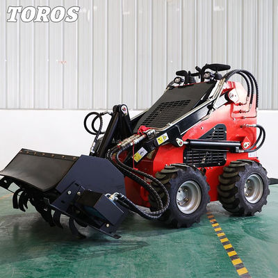 OEM Eficienza energetica piccolo Stand On Skid Steer attrezzature 2-4Mph velocità di viaggio