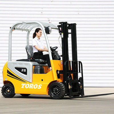 Forklift elettrico computerizzato con pneumatici con raggio di rotazione di 3-4 m