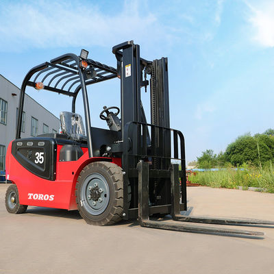 Forklift elettrico computerizzato con pneumatici con raggio di rotazione di 3-4 m
