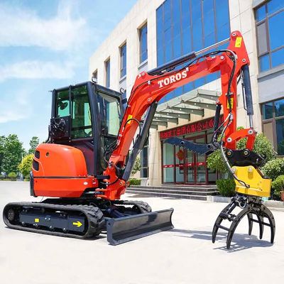 Compatto affidabile TE-35 mini escavatore idraulico con 0.09m3 di capacità di secchio