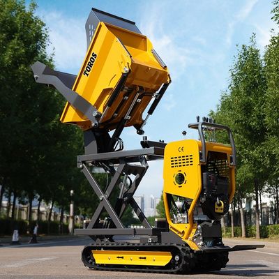 Efficiente potente 500kg Crawler Mini Dumper Con 520mm di distanza traccia centro