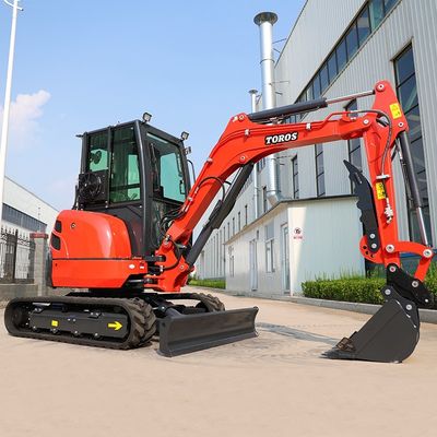 Toros mini escavatore da 3,5 tonnellate con motore Kubota Micro Digger Mult Functions bagger