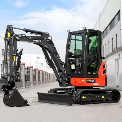 Toros mini escavatore da 3,5 tonnellate con motore Kubota Micro Digger Mult Functions bagger