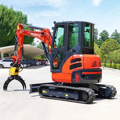 Toros mini escavatore da 3,5 tonnellate con motore Kubota Micro Digger Mult Functions bagger