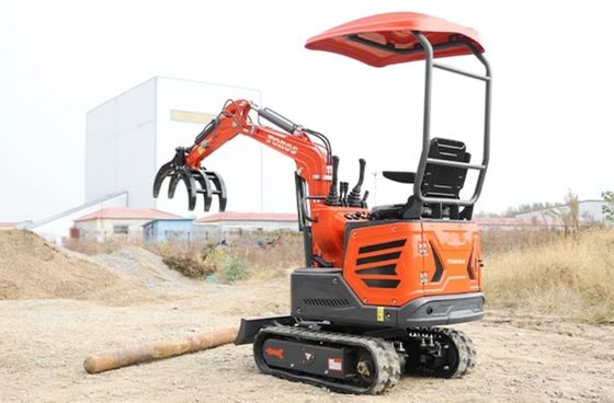 Mini escavatore 1200kg peso operativo, motore Kubota