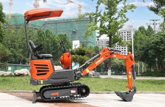Mini escavatore 1200kg peso operativo, motore Kubota