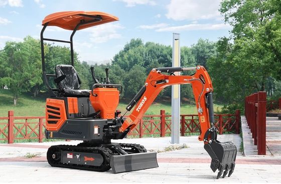 Mini escavatore 1200kg peso operativo, motore Kubota
