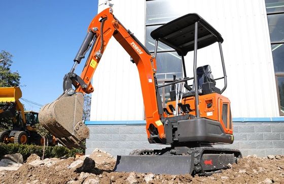 Mini escavatore 1600kg peso operativo, motore Kubota