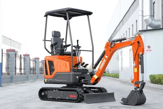 Mini escavatore 1600kg peso operativo, motore Kubota