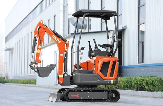 Mini escavatore 1600kg peso operativo, motore Kubota