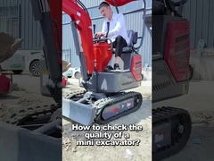 Miniescavatore compatto diesel con cabina chiusa da 1.200 kg Pendenza superabile massima di 30°