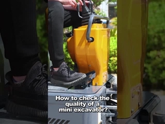 Miniescavatore compatto diesel con cabina chiusa da 1.200 kg Pendenza superabile massima di 30°